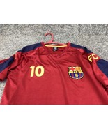 FC Barcelona Jersey Mens Large #10 Lionel Messi Football Soccer FCB Futball - £17.45 GBP