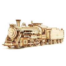Robotime Express Train Wooden 3D Puzzle Kit 1:40 Scale - £38.68 GBP