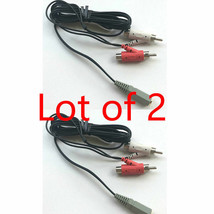 2X 3.5mm Headphone Jack Female to 2 RCA Male/Female Audio Video Extensio... - £3.15 GBP