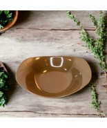 Vtg Oneida Premiere MCM Cocoa Brown Oval Retro Shaped Serving Bowl Melamine - $29.89 CAD