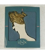 Lenox STOCKING Christmas Ornament Porcelain/Gold Accents 2-Sides Made in... - €18,47 EUR