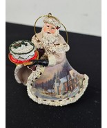 Thomas Kinkade Old World Santa Ornament Ashton Drake Sharing Warmth Cake... - $184.39 MXN