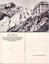 Switzerland Furka Road Hotel Belvedere Overlooking Glacier du Rhone VTG Postcard - £7.39 GBP