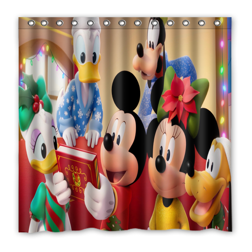 Minnie Mickey Cartoon Disney Custom Waterproof Polyester Shower Curtain 4 Size Item image 9