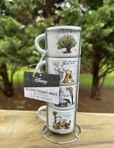 4 Winnie The Pooh Espresso Cups Metal Rack 100 Acre Wood Piglet Tigger E... - £30.93 GBP