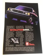 Vintage Dodge Aries Print Ad  Advertisement 1985 pa1 - £4.65 GBP