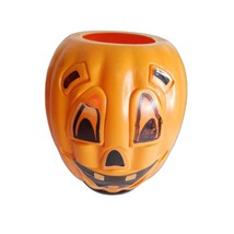Halloween Pumpkin Jack O Lantern Blow Mold Cover Shade Vintage - $16.82