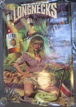 Vintage Beer Poster Land Of No Return Miller Lite Longnecks 30” X 20” Ma... - £23.64 GBP