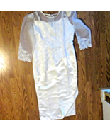 Women&#39;s Formal Wedding Dress Sheer Sleeves luminous  Faux Pearls Side Sl... - $279.53 MXN