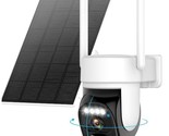 Hawkray Solar Security Cameras Wireless Outdoor ,2K 360 View Pan Tilt Lo... - $91.99