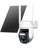Hawkray Solar Security Cameras Wireless Outdoor ,2K 360 View Pan Tilt Lo... - £72.45 GBP