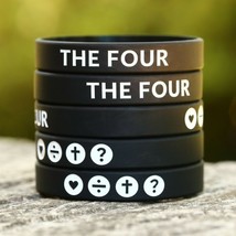 THE FOUR Wristbands - Religous Inspiration Gospel Message Wholesale Brac... - £6.20 GBP+