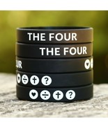 THE FOUR Wristbands - Religous Inspiration Gospel Message Wholesale Brac... - £6.25 GBP+