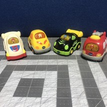 VTech Go! Go! Smart Wheels Cars Lot of 4 Tested and Working Fire Race Car - £11.22 GBP