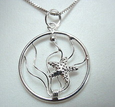 Catch a Falling Star Dream Catcher 925 Sterling Silver Necklace - £13.61 GBP