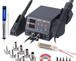 800W SMD Soldering Station Quick Heat 3 in 1 Heat Gun USB Interface LED ... - $132.76