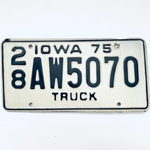 1975 United States Iowa Delaware County Truck License Plate 28 AW5070 - $16.82