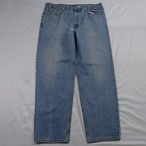 Vtg 2001 Levi&#39;s 40 x 32 550 Relaxed Fit Light Stonewash Denim Jeans - £17.39 GBP