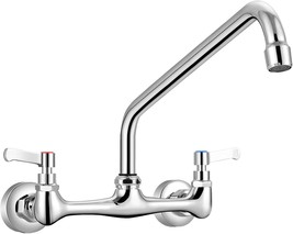 Wall Mounted Kitchen Faucets, Kitchen Faucet with 12 Inch Goose Neck, Co... - $920.51 MXN