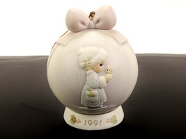 &quot;May Your Christmas Be Merry&quot;, Precious Moments Ornament On Ring Base, #PMJ-39 - £7.79 GBP