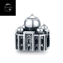 Taj Mahal Travel Charm Genuine Sterling Silver 925 For Bracelets Family Friend - £18.27 GBP