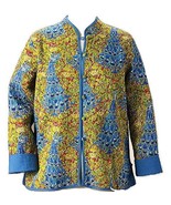 Smithsonian Reversible Peacock Quilted Jacket Small - $64.99