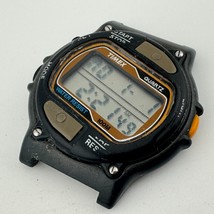 Vintage Timex Quartz Watch Men Black Asymmetrical Digital ~ For Parts Re... - $26.59