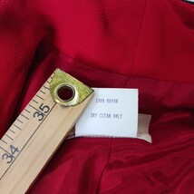 Vintage Lucille RN#102680 Women’s Red One-Button Cropped Blazer Jacket Sz Large  image 7