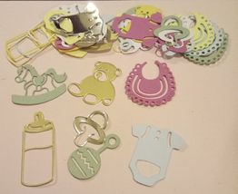 35 Cut &amp; Make baby theme die cuts. Assorted colour card. New. - $2.52