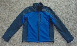 Mens Jacket Softshell ZeroXPosur Gray Blue Rocker Water &amp; Wind Resistant-sz  S - £38.16 GBP