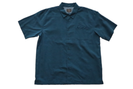 Quicksilver Button Down Mens XXL Blue Waterman Collection Short Sleeve C... - $530.18 MXN