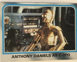 Vintage Star Wars Empire Strikes Back Trading Card Orange 1980 #227 Anth... - $1.97