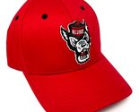 MVP North Carolina NC State Wolfpack Mascot Logo Solid Red Curved Bill A... - $29.35