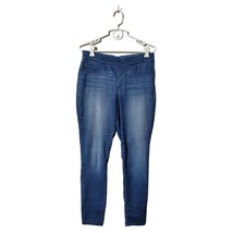 Nine West Jeans Womens Size 8 Blue Pull-on Skinny Mid-Rise Cotton Blend Comfy - £12.69 GBP