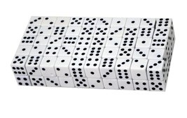 C&amp;H Solutions Standard 12mm White Dice with Black Pips Dots for Board Ga... - $238.95 MXN