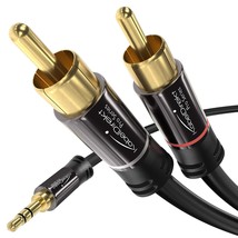 KabelDirekt  15ft Long  Aux/3.5mm to RCA/Phono Male Adapter Cable, 2 RCA/Phono P - £15.74 GBP