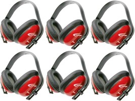 Califone HS40 Hearing Safe Hearing Protectors (Pack of 6), Adjustable Headband - £36.73 GBP