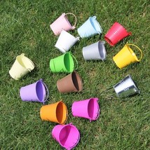 KATE FAVORS 10 Pcs  Mini Bucket Colored Wedding Party Favour Box Gift Pails Cand - £115.26 GBP