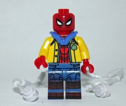 Spider-Man Homecoming Marvel movie yellow jacket Building Minifigure Bricks US - £5.66 GBP