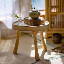Solid Wood Retro Low Stool / side table - $120.00