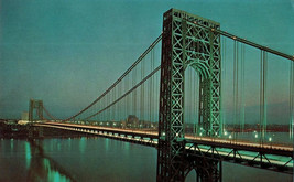Bridges Postcard George Washington Bridge over the Hudson River New York City - £6.24 GBP