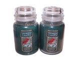 Yankee Candle Sparkling Balsam Large Jar Candle 22 oz each- Lot of 2 - $47.50