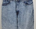Vintage Jordache Acid Wash Distressed Denim Jean Skirt Cotton USA Size 6 - £31.82 GBP