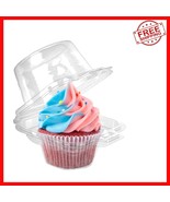 High Dome Disposable Cupcake Containers, 100 Pack - Ideal for Weddings &amp;... - $46.81 CAD