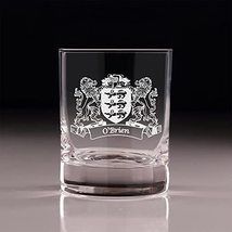 O&#39;Brien Irish Coat of Arms Old Fashioned Tumblers - Set of 4 - £53.14 GBP