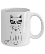 New Mug - Cool Cat Meow Sunglasses Coffee Mug Gift Funny Cute - £8.85 GBP - £10.47 GBP
