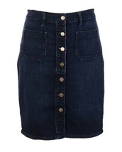 SANCTUARY Womens Skirt SHAY Denim Button Front Jean Sz 32 - $8.63