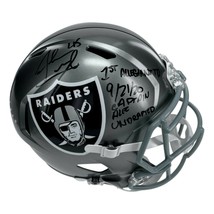 Alec Ingold Signed Las Vegas Raiders FS Flash Helmet Inscribed COA Autograph - £305.72 GBP
