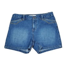Tommy Hilfiger Y2K Jean Shorts Womens Size 8 Mid Rise Blue - £9.28 GBP