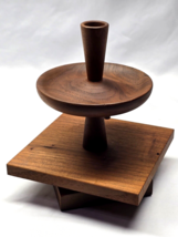 Vintage RARE AMERICAN WALNUT Lazy Susan Caddy Or Tobacco Pipe Stand - SO... - $836.21 MXN